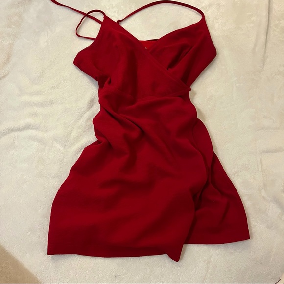 COPY - 2/$25🍒 HP🎉 Tobi red wrap dress - Picture 2 of 6